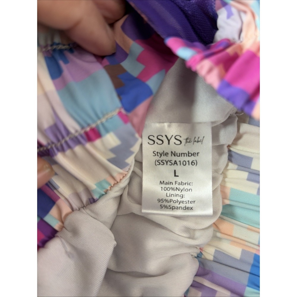 SSYS the label Shorts Large Smocked Waistband Built in Liners Athleisure Cool - Picture 7 of 10
